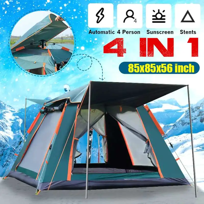 Outdoor Foldable Folding Tent Waterproof Camping Tent Portab