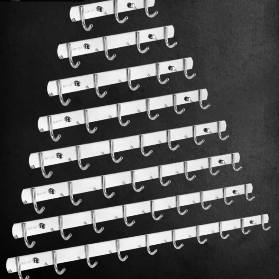 

Hot Seamless Hot Stainless 2021 Steel Coat Hook Row Hook Kitchen Hook Bathroom Hook Coat Wall Hanging Strong Glue Hook G8124