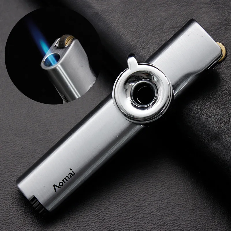 

Grinding Wheel Gas Lighter Torch Metal Windproof Cigarette Lighter Portable Cigar Butane Lighters Spray Gun Fixed Fire