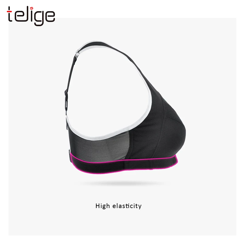 Teigle большой размер спортивный бюстгальтер дышащий пуш-ап нижнее белье для женщин