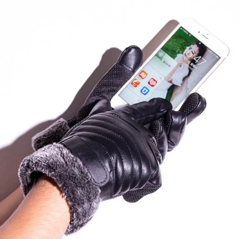Calymel зимние перчатки с сенсорным экраном водонепроницаемые и бархатные теплые