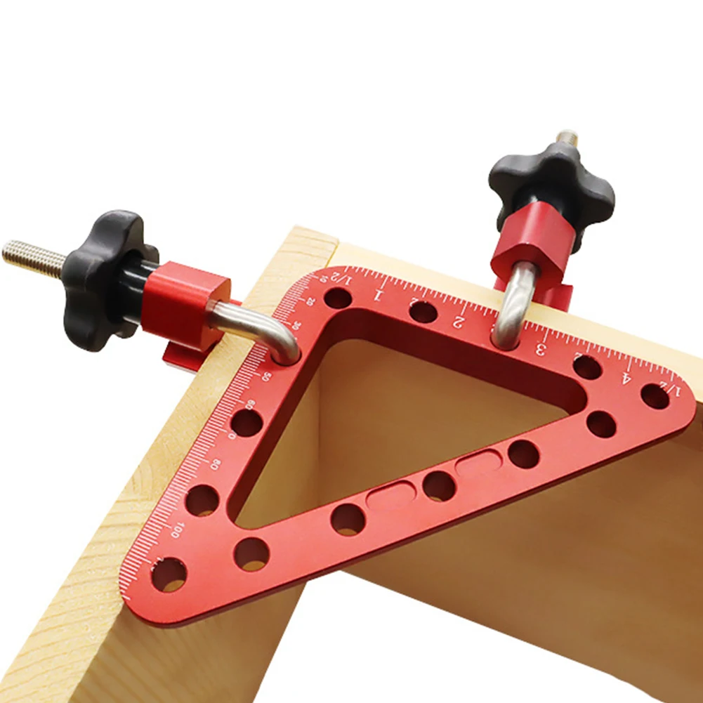 

45/90 Degree Angle Ruler Carpentry Measuring Gauges Positioning Ruler Fixture Tool for Woodworking Measurement