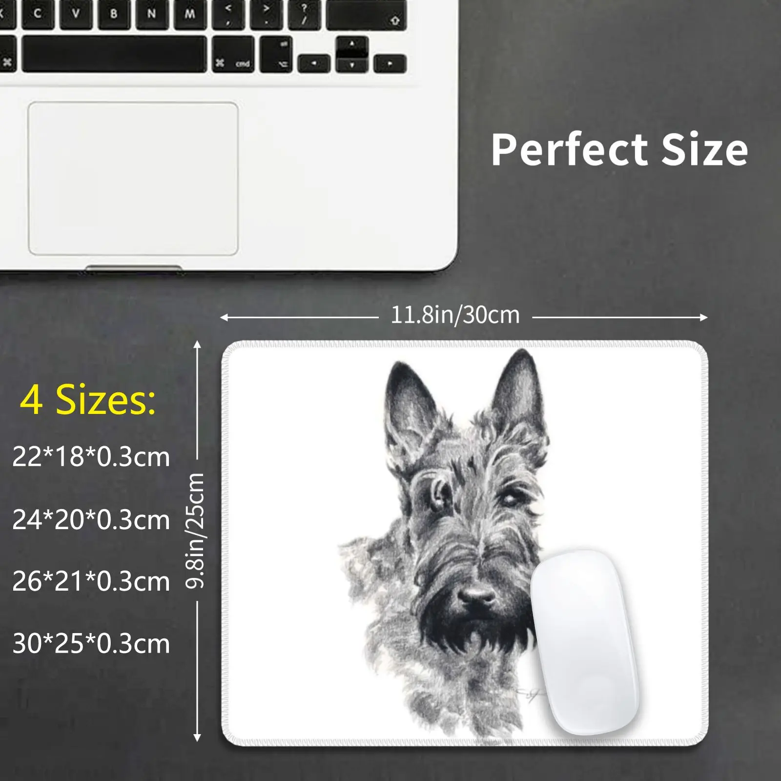 Коврик для мыши с изображением шотландской собаки | Компьютеры и офис