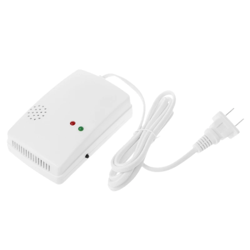 

Gas Leak Detector Combustible Propane Butane Methane Natural Gas Safety Alarm Sensor Warning EU Plug