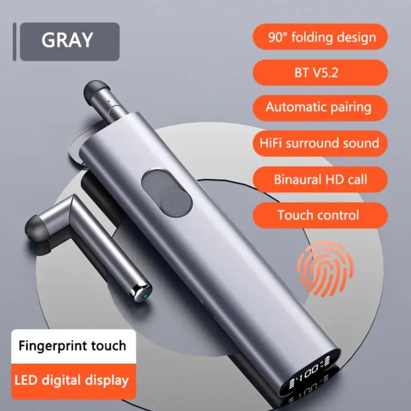 

TWS-стереонаушники Mcoplus S11 складные с поддержкой Bluetooth и сенсорным управлением