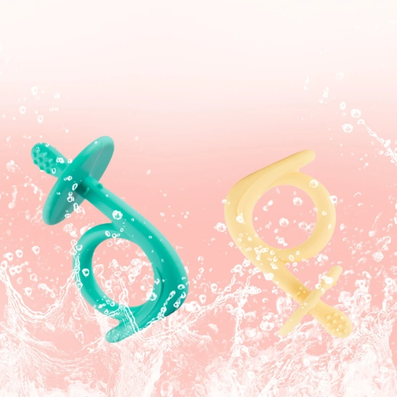 

High Quality Silicone Toy Cartoon Toddler Molar Teeth Pain Relief Tool Kids Teether Baby Shower Gift