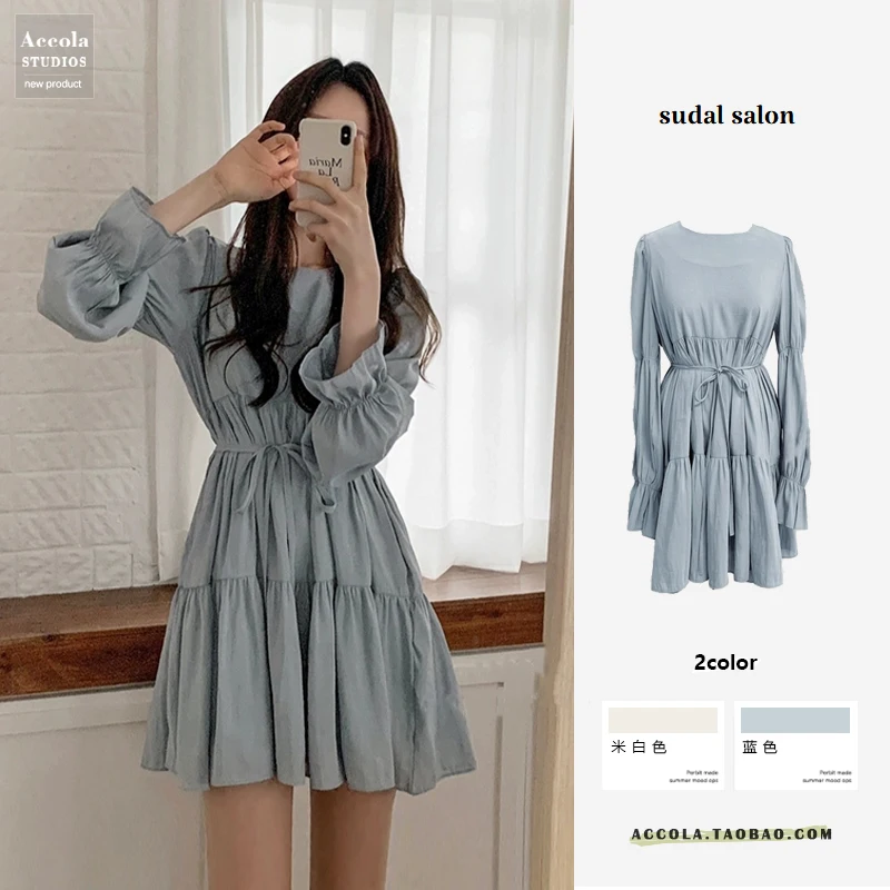 Весенне осеннее милое освежающее элегантное приталенное платье в стиле преппи с