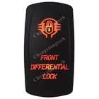 Водонепроницаемый клавишный переключатель морского класса IP68 с передним замком, оранжевый светодиод, 5 контактов ВКЛ.ВЫКЛ., SPST, 12 В постоянного тока, 24 В, кулисный переключатель для автомобиля, лодки