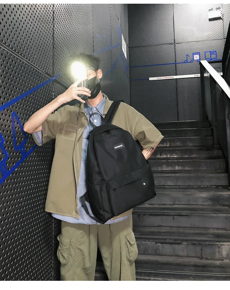 

PB2483 Backpack men's trendy brand retro large capacity simple female