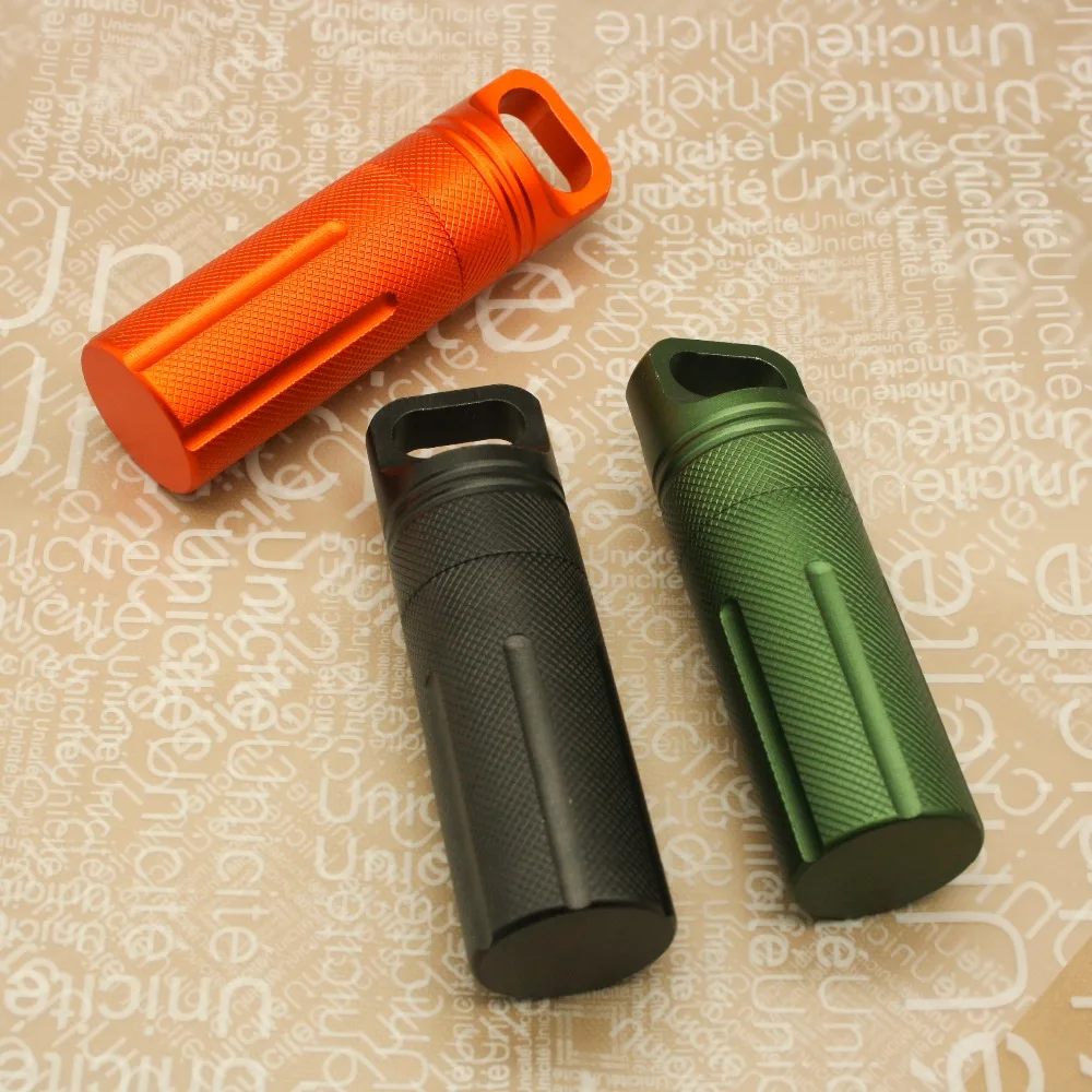 

Waterproof Capsule Seal Bottle EDC Survival Case Container Holder Protect Gears Survival Emergency Tool