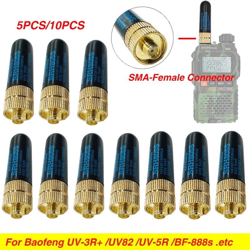 10 шт. SRH805S SMA F женский телевизионные антенны 10W с высоким коэффициентом усиления