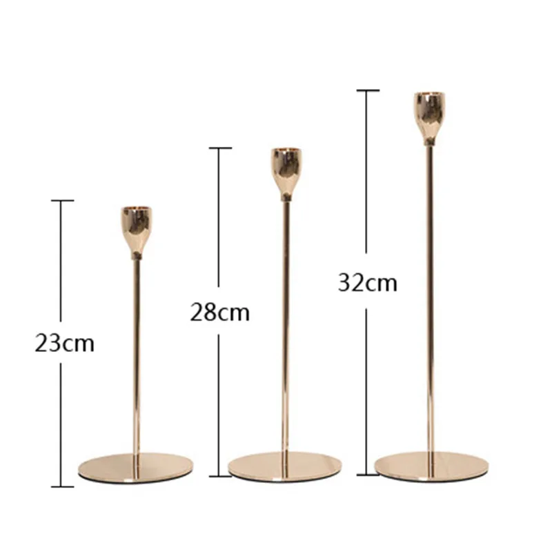 Скандинавский подсвечник Ins романтический свадебный для ужина реквизит золотые