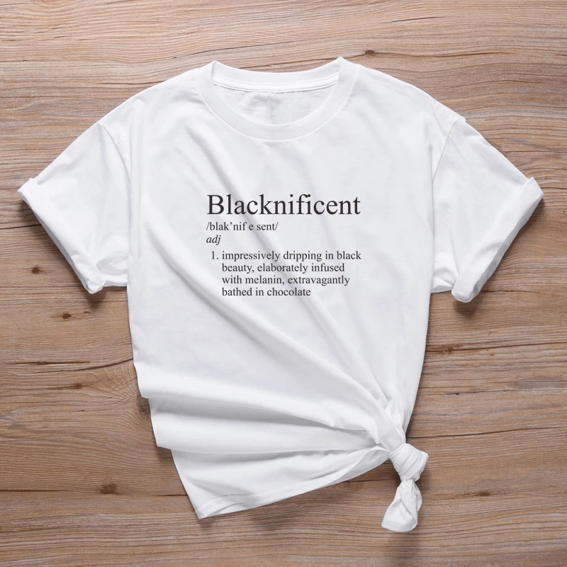Футболка Blacknificent Black Lives Matter футболка со слоганом Дамская хипстерская