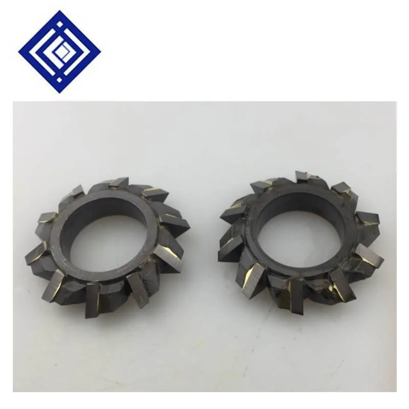 2pcs90 Degree 60 Degree Double Angle Milling Cutter Three-sided Ddge V-groove Milling Cutter Carbide Double Angle Milling Cutter