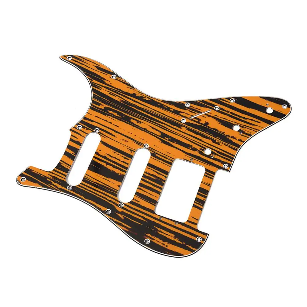 3-Hole SSH Electric Guitar Pickguard Zebrawood Texture Design for American/Mexican Standard Strat Modern Style Part | Спорт и