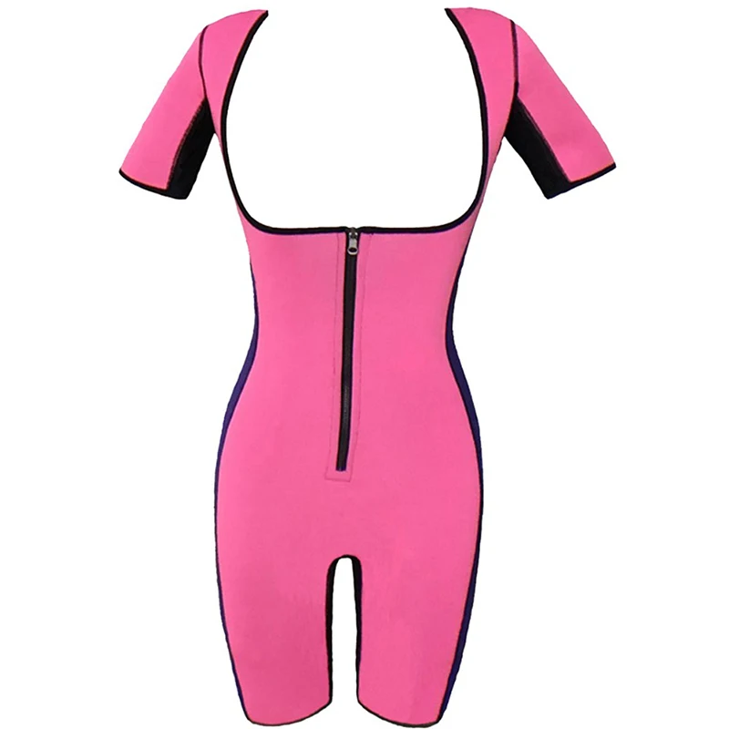 Розовый Для женщин неопрена Full Body Shaper для похудения живота талии тренер Вес потери Корректирующее белье боди впитывает пот костюм-сауна для увеличения ягодиц похудения Пояс - Цвет: Розовый
