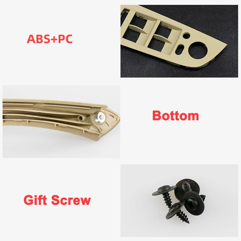 Внутренняя Панель дверной ручки автомобиля накладка панели для BMW E90 E91 3 серии 318