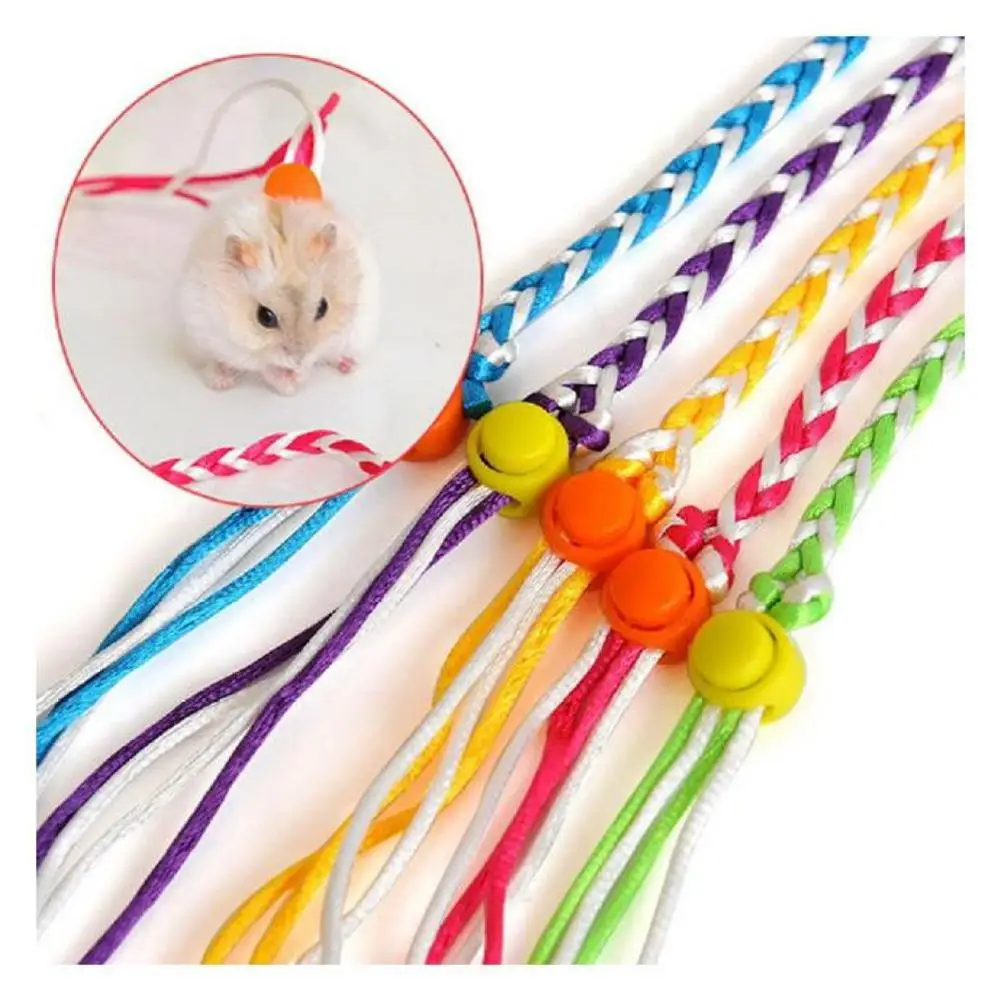 

Регулируемая Веревка поводок для хомячка свинцовая крысиная мышь случайный цвет