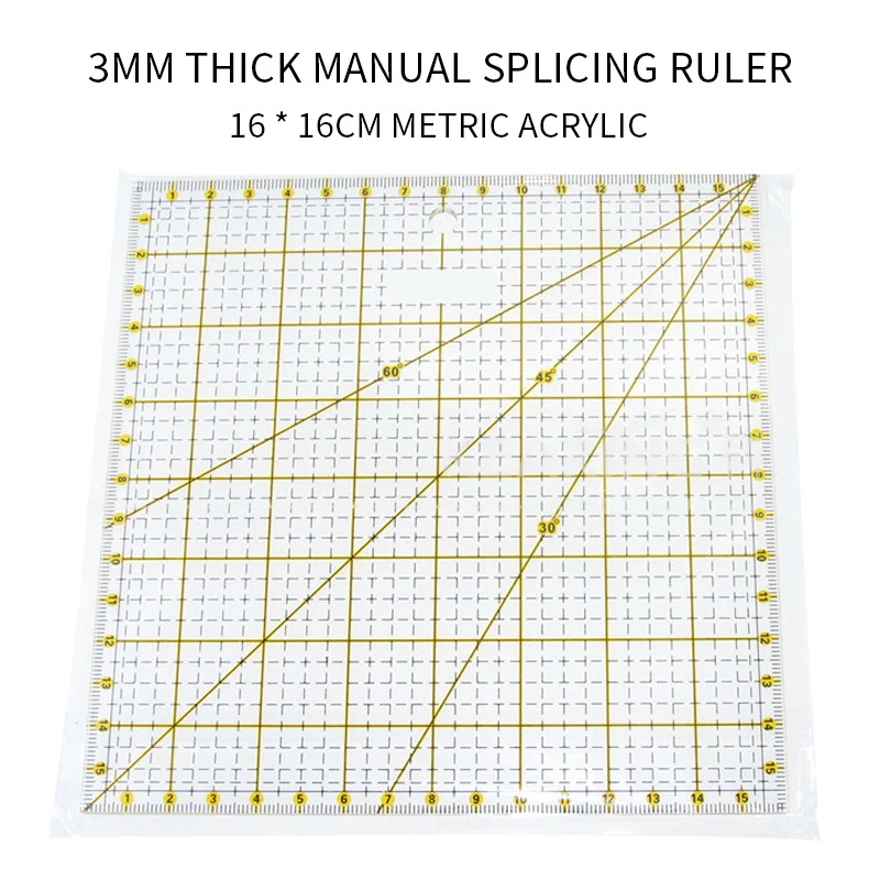 16*16 см выстегивающаяся линейка сетки линии разделочный коврик Ремесло карта
