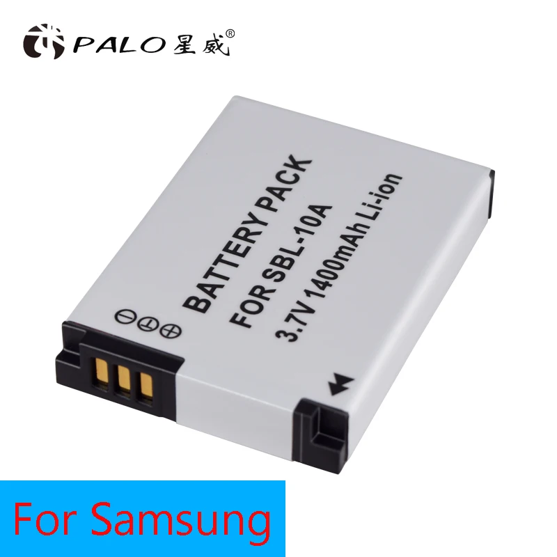 PALO 1400 мАч 3 7 в 1 шт. SLB 10A SLB10A Батарея цифровой камеры для Sansung PL50 PL60 PL85 PL610 L100 L110 L200