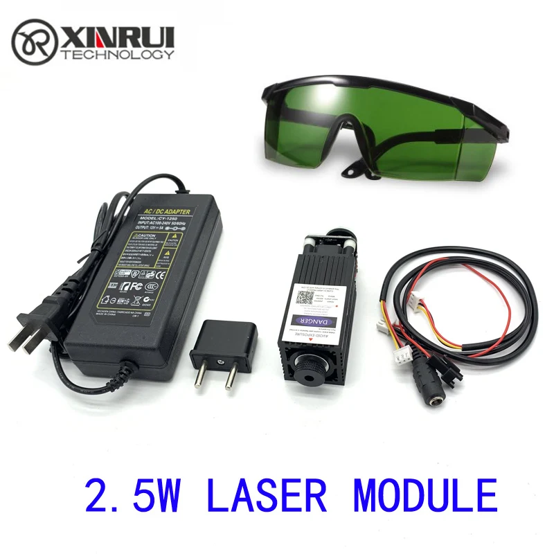 Бесплатная доставка синий лазерный модуль высокой мощности 450нм 2500 мвт 12 В с TTL