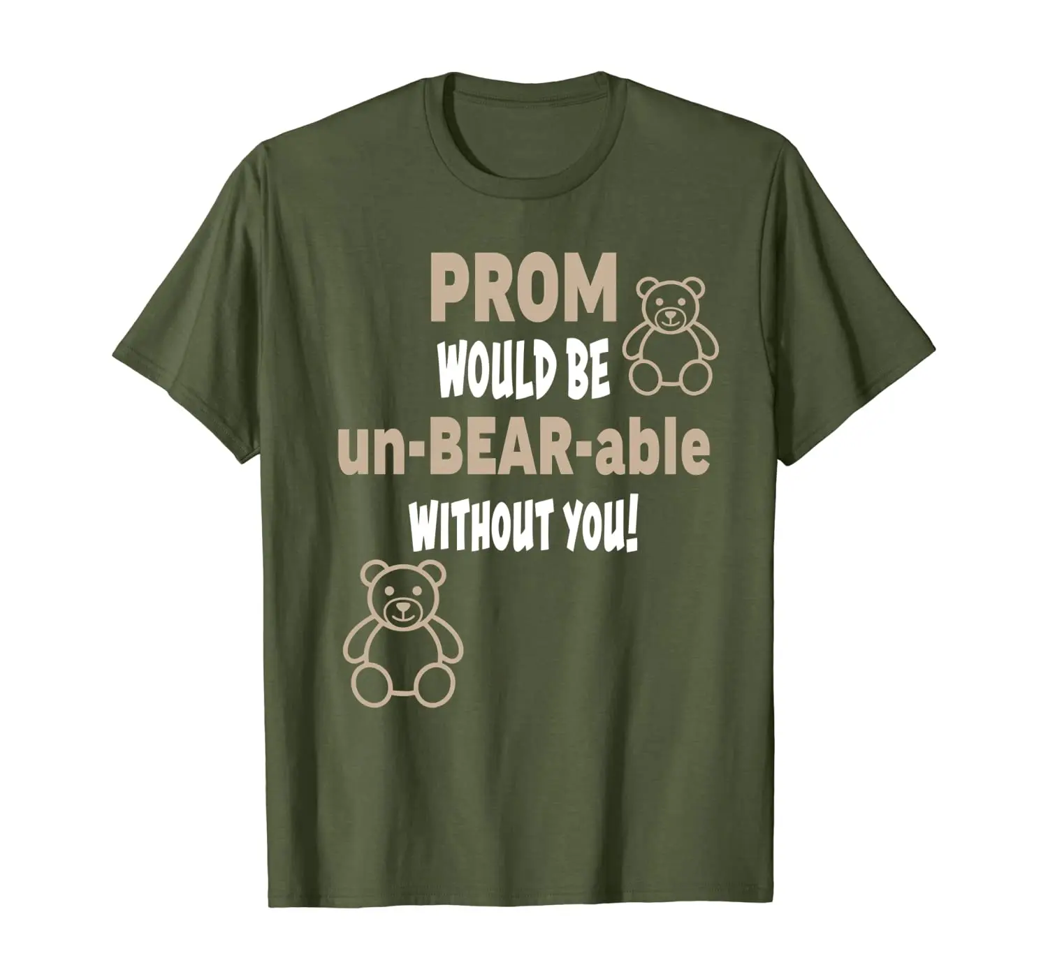 

Prom Date Idea T Shirt - Cute Bear Promposal