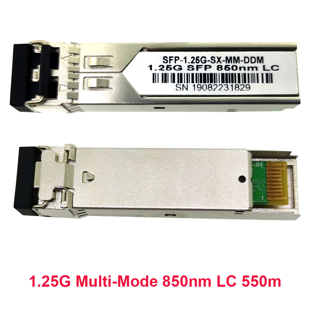 Многорежимный оптоволоконный модуль 1.25Gbp/s 550M LC 850nm DDM SFP коммутатор совместимые