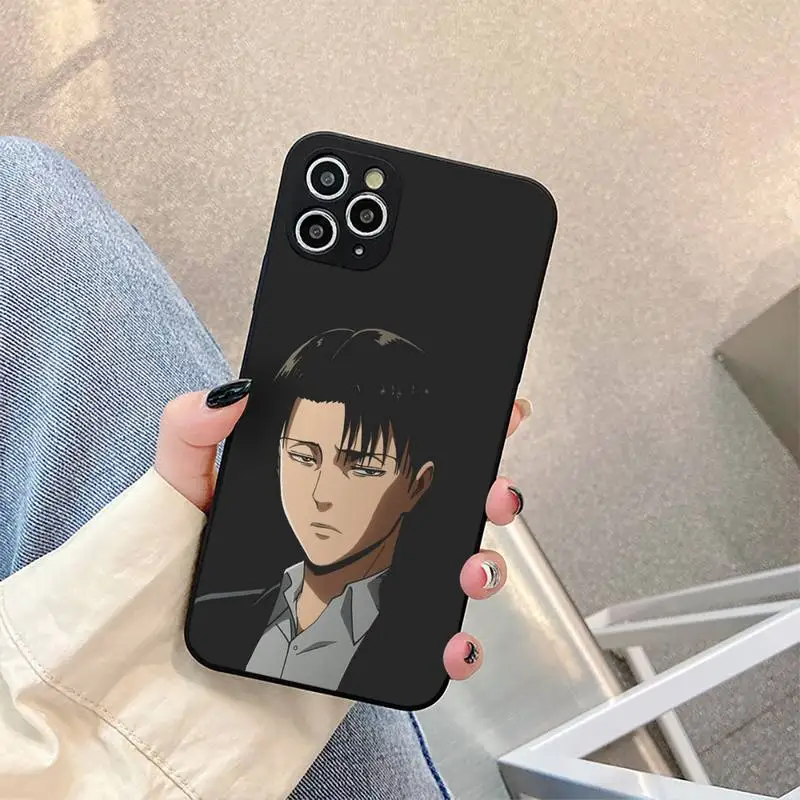 

Levi Attack on Titan Phone Case For iphone 5s 6 7 8 11 12 plus xsmax xr pro mini se Cover Fundas Coque