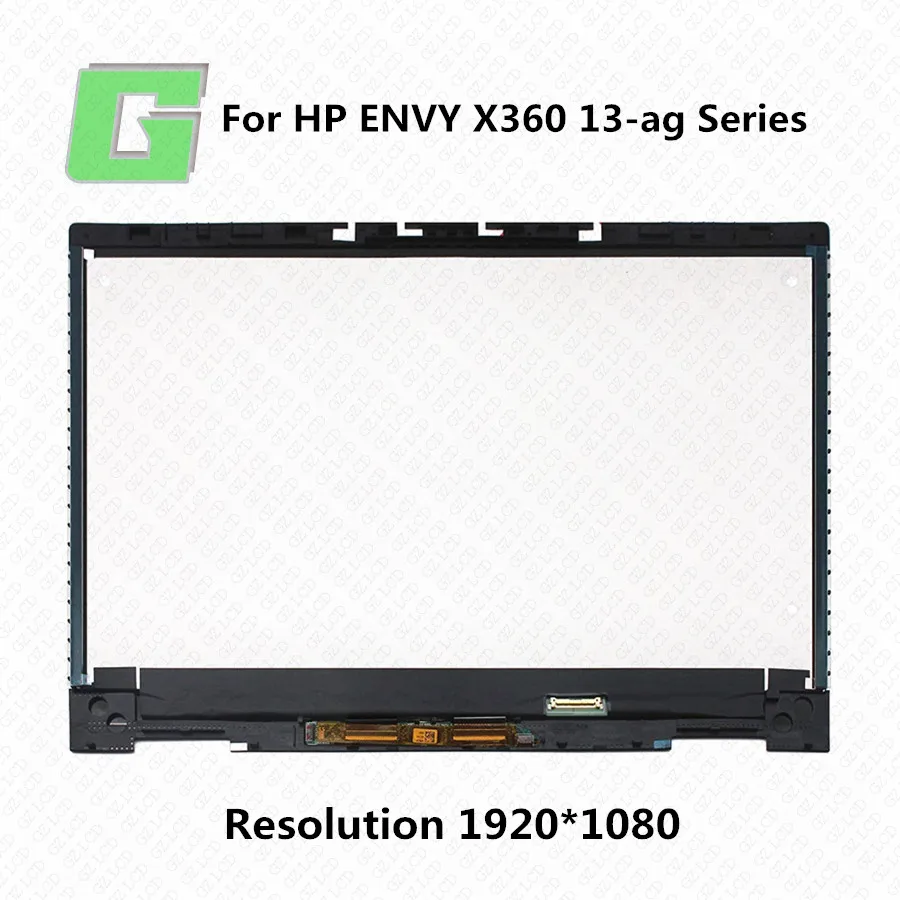 Светодиодный сенсорный ЖК экран LP133WF4.SPA4 FHD IPS стеклянная панель в сборе + рамка для
