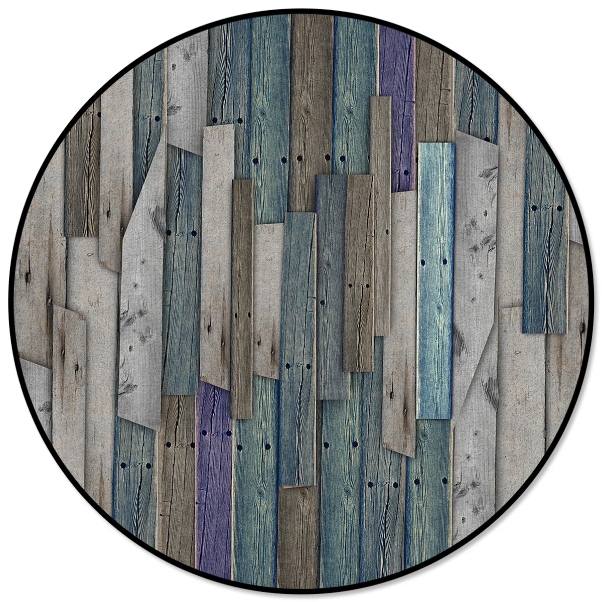 

Художественные ковры и ковры из старого дерева в стиле ретро для дома, гостиной, круглый ковер для детской комнаты, Нескользящие