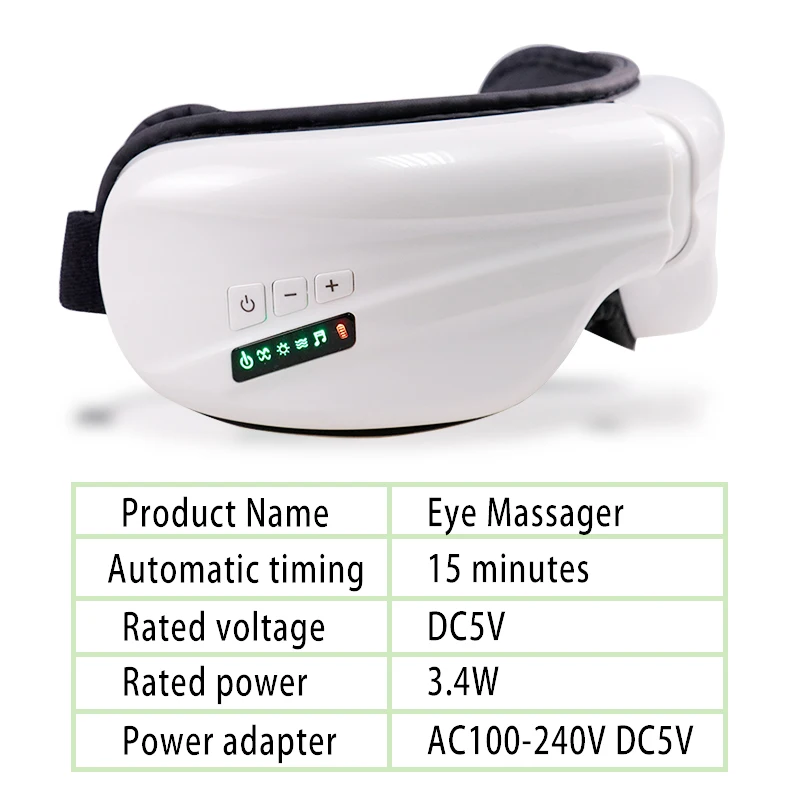 Электрический массажер для глаз с воздушным давлением маска накладная мягкая