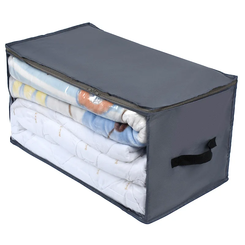 

Новый складной ящик для хранения из ткани Оксфорд, сумка для хранения одеял, шкаф для одежды, пыленепроницаемый и влагостойкий ящик для хран...