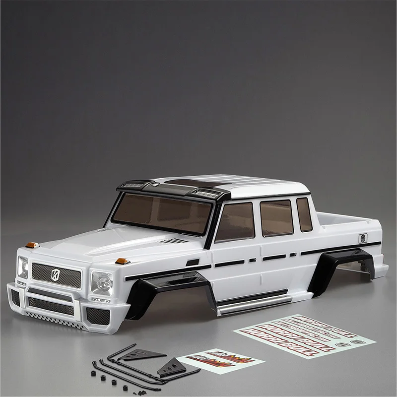 White Killerbody 1:10 RC Гусеничный прозрачный/окрашенная версия автомобиля Horri-bull с колесной базой 313 подходит для осевого шасси - Цвет: White