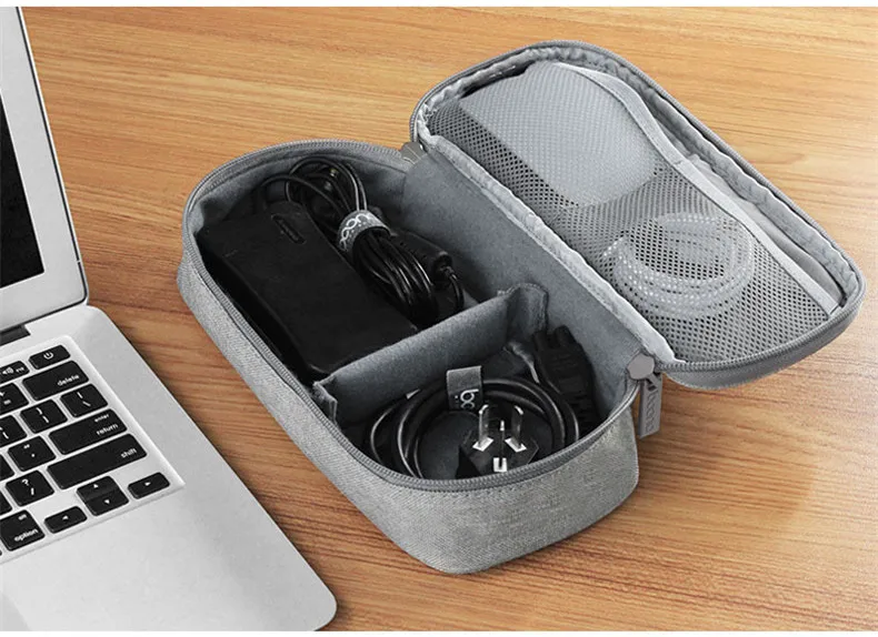 Portable Cable Organizer Bag For Electronics Travel Digital Gadgets Case Headphones Charger Wires Storage Pouch Accessories Item