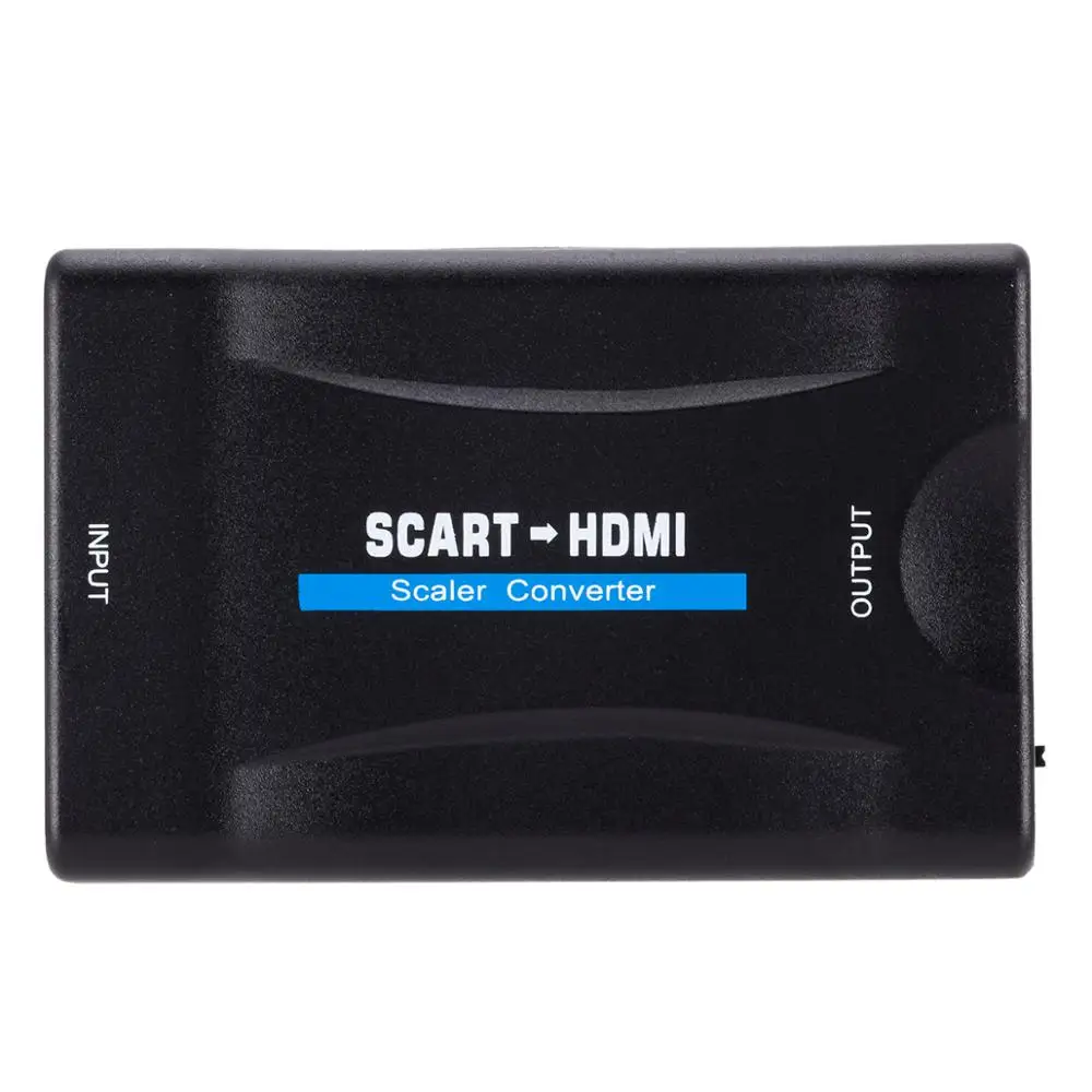 Конвертер 1080P SCART в HDMI совместимый преобразователь видео аудио адаптер сигнала с +