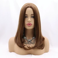 long straight brown blonde synthetic full machine made wig dark burgundy red synthetic wigs glueless straight curly hair wigs