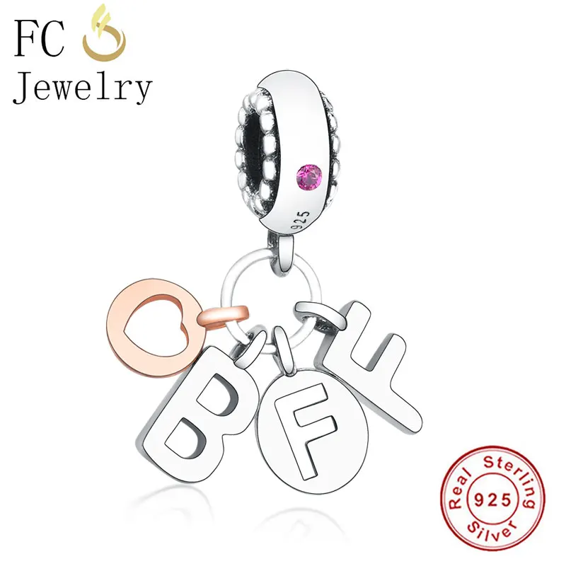 FCJ1198 FC ювелирные изделия подходят к оригиналу Pandora талисманы браслет Аутентичные 925 серебро Париж Эйфелева башня кулон Висячие бусины Berloque DIY подарок - Цвет: FCJ1198