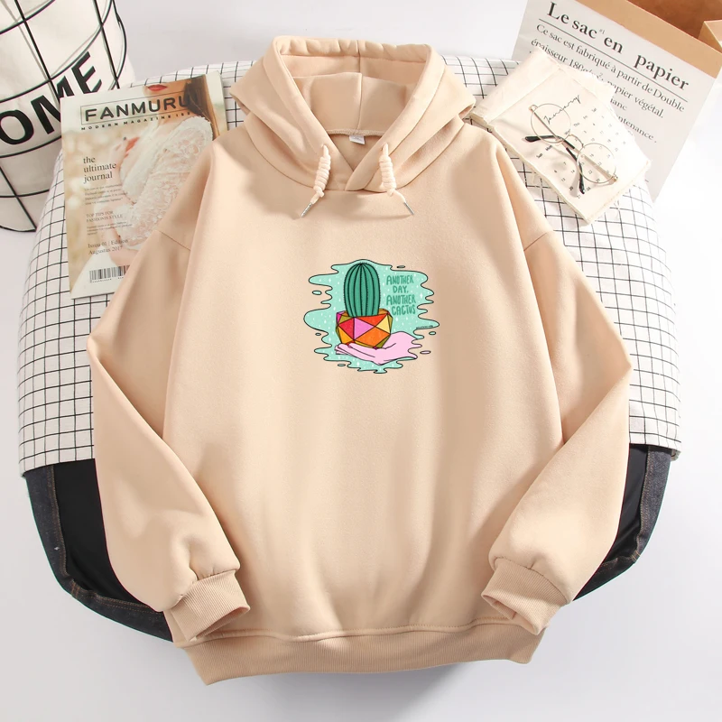 Cactus Plant Hoodie Funny Graphic Aesthetic Clothes Oversized Sweatshirt Woman Cute Long Sleeve Sweetshirt for Girls Korean Tops