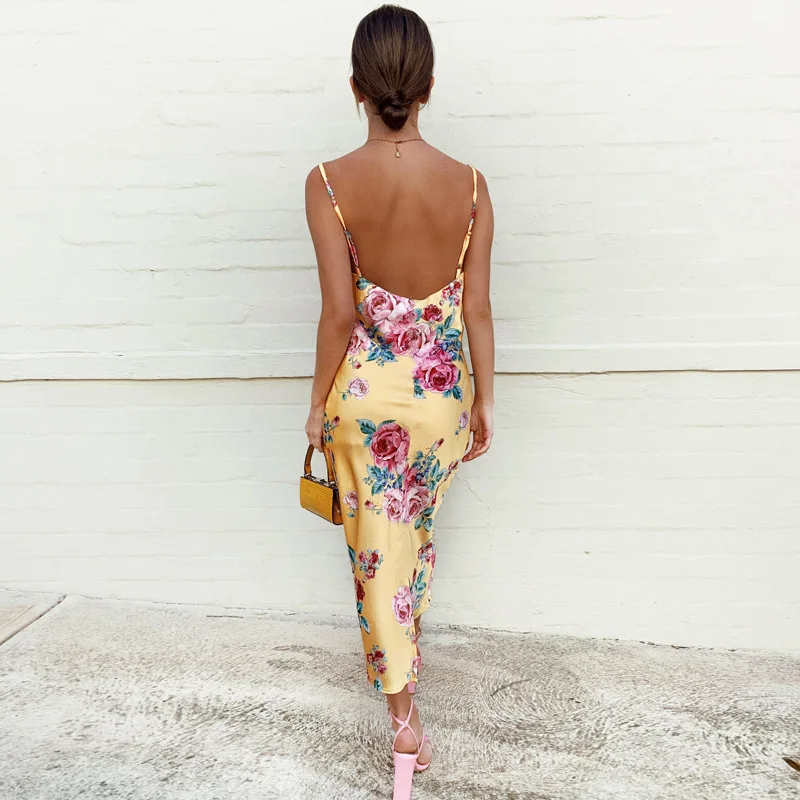 Женское платье с цветочным принтом Artsu богемное элегантное вечернее миди без