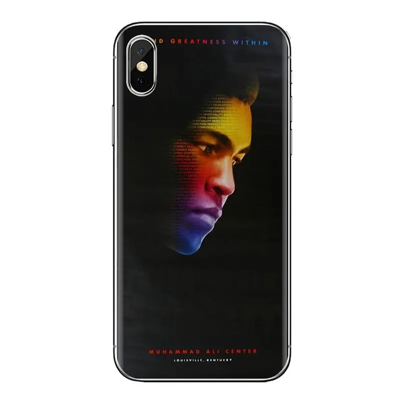 Мягкая сумка чехол с изображением Мохаммеда Али и цитатой королем бокса США для