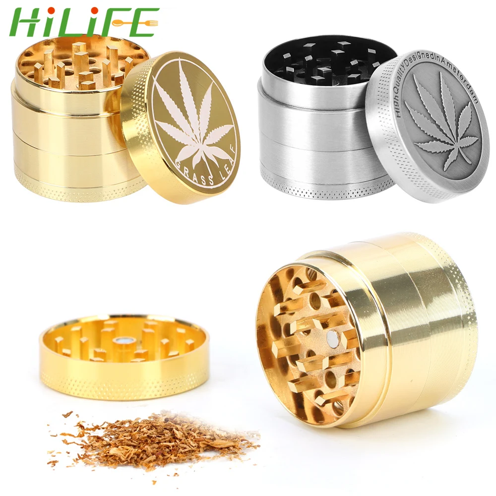 HILIFE аксессуары для табака измельчитель трав из цинкового сплава 4 слоя 40