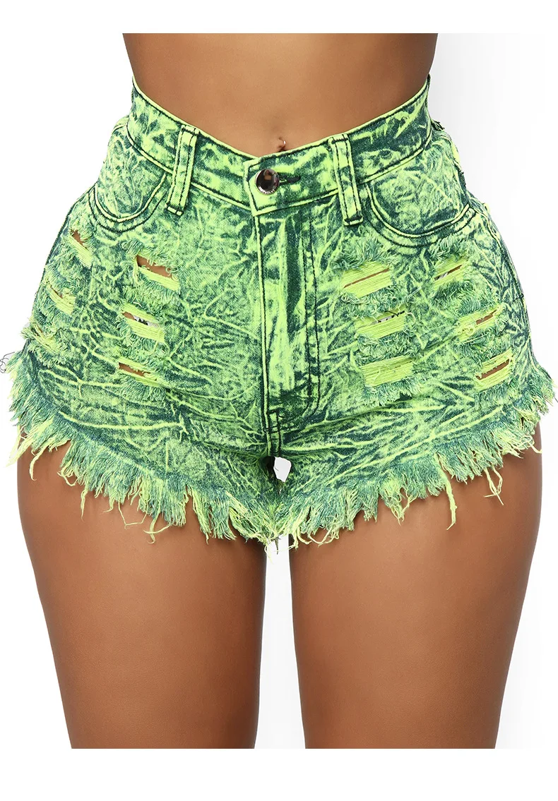 

Storyever Aesthetic Summer Women's Fashion Jeans Casual Tassels Denim Shorts Lift Hips Streetwear Zipper