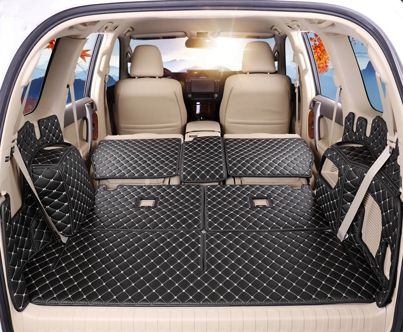 Кожаный коврик для багажника автомобиля подкладка груза Toyota Land Cruiser Prado 120 150 2010 2019