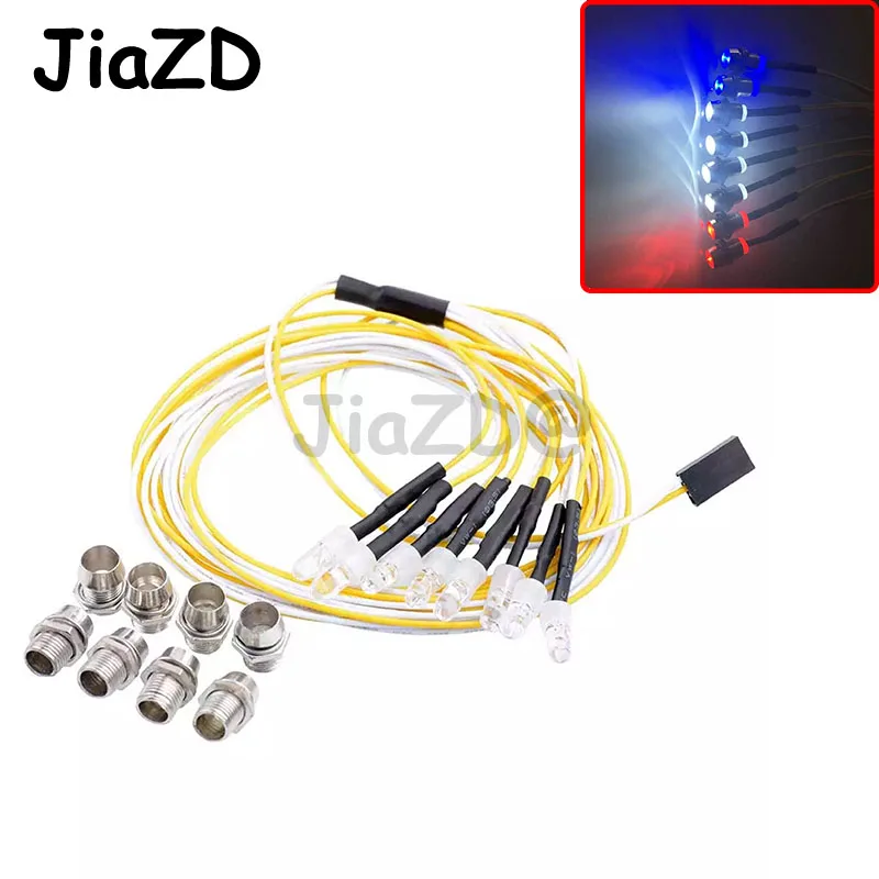 

2 шт. светодиодный светильник комплект часть головной светильник задний светильник для 1/10 RC автомобиля Traxxas HSP HPI грузовик гусеничный 4 Белый ...