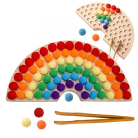 montessori toy set rainbow building blocks clip ball sensory toys baby hands on ability montessori toys kid birthday gifts
