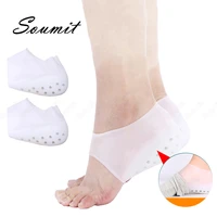 silicone invisible height increase insoles for women men heel lifting increased socks breathable outdoor inner foot hidden pads