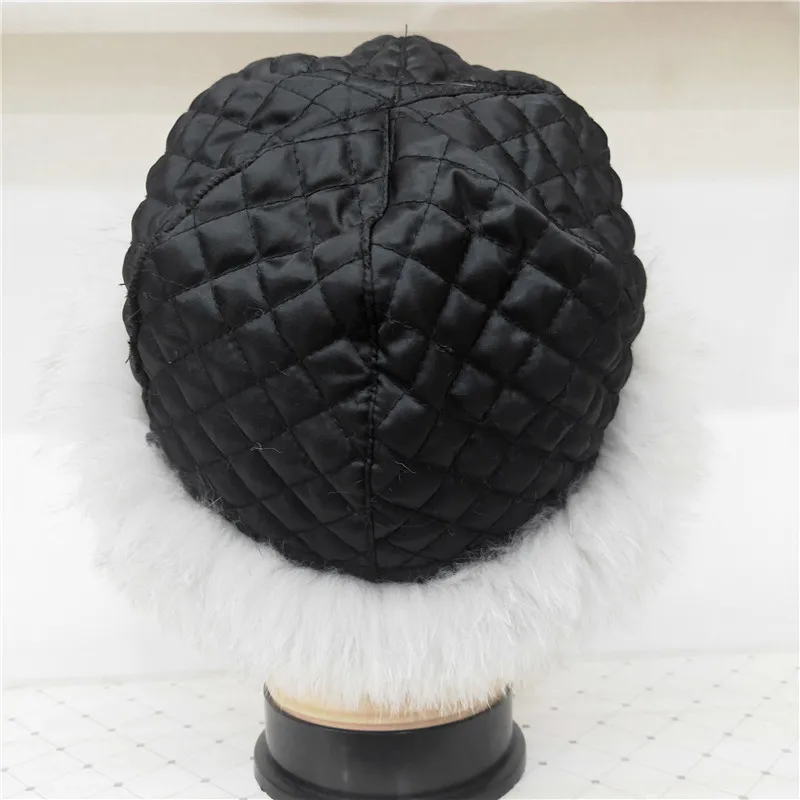 Шапка рыбака женская из натурального меха норки регулируемая однотонная шапка