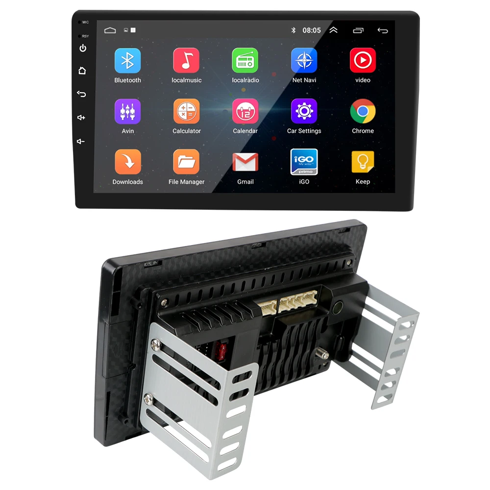 Автомагнитола 2 Din 4 ядра GPS Wi-Fi Bluetooth-плеер 1 ГБ/2 ГБ 9 дюймов Android 10 0 мультимедийный