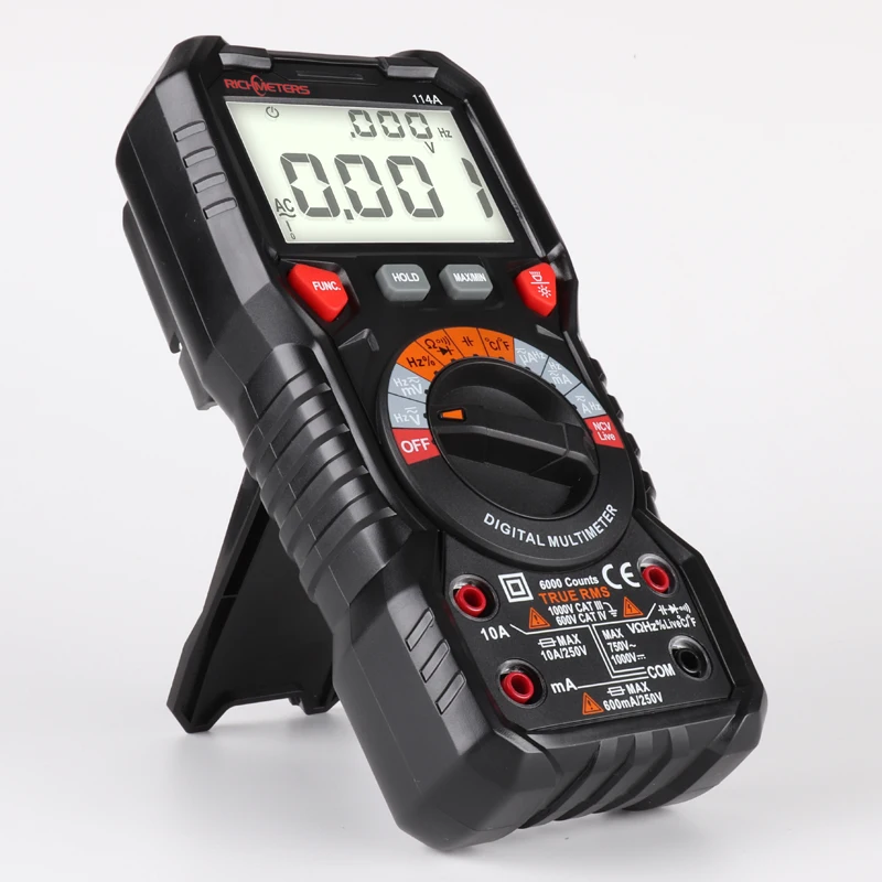 

Digital Multimeter 6000 counts Screen Alarm Anti Burn DCAC Voltage