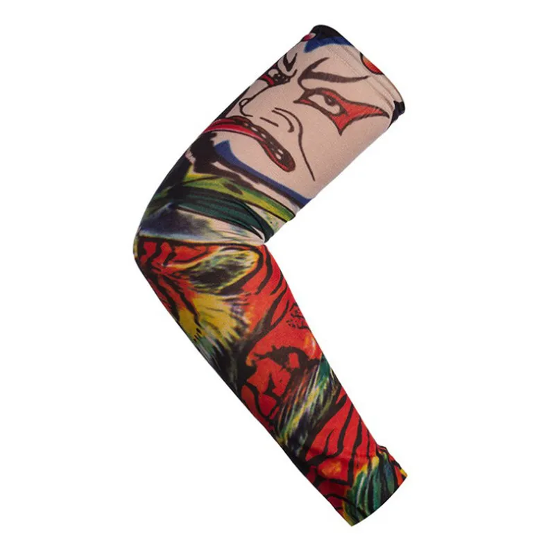 Новинка модные рукава с татуировкой теплые Рукава унисекс УФ-защитой уличные